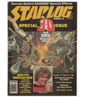 Starlog N°54 - Janvier 1982 - Ancien magazine américain avec William Katt