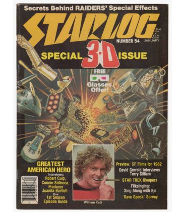 Starlog Magazine N°54 - Vintage January 1982 issue with William Katt