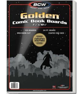 Paquet de 100 cartons 7.5" x 10.5" pour comic Golden - BCW