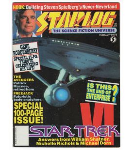 Starlog N°175 - Février 1992 - Magazine américain avec Star Trek