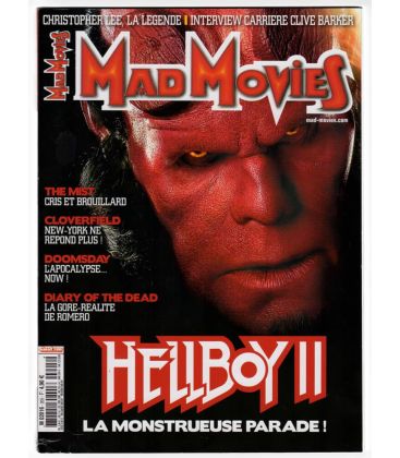 Mad Movies N°205 - Février 2008 - Magazine français avec Hellboy 2