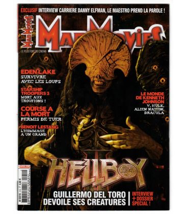 Mad Movies N°212 - Octobre 2008 - Magazine français avec Hellboy 2