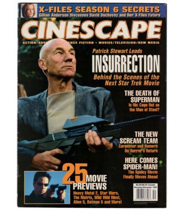 Cinescape - Novembre 1998 - Magazine américain avec Star Trek Insurrection