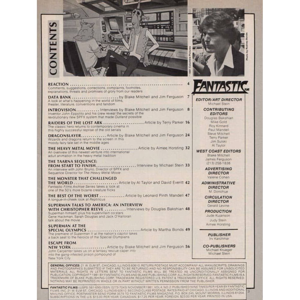 Fantastic Films Collectors Edition #20 (December, 1980