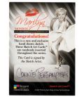 Marilyn Monroe - Cartes de collection - Sketch Card B de Connie Persampieri