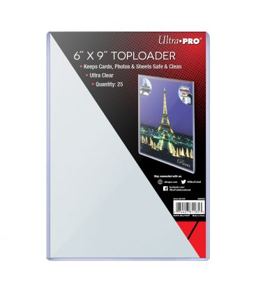 Toploader 6" x 9" - Ultra Pro - Pack of 25