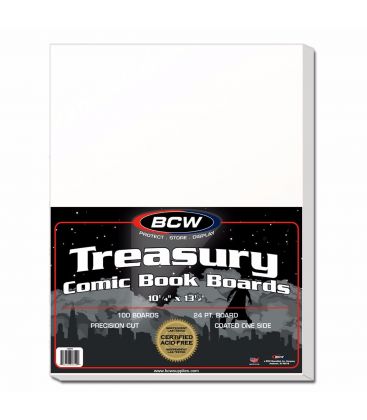 Paquet de 100 cartons 10.25" x 13.5" pour grand magazine - BCW - Treasury
