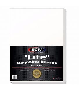 Pack of 100 cardboards 11" x 14" for Life magazine - BCW - Boards