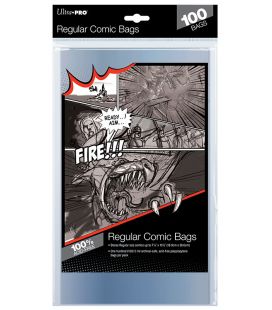 Regular size comic bags - Pack of 100