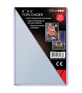 Toploader 4" x 6" - Ultra Pro - Pack of 25