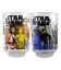 Star Wars - Set of 2 Juice Glasses Retro Style