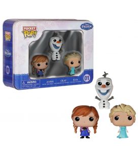 La Reine des neiges - Elsa, Anna et Olaf - Ensemble de 3 figurine Pocket Pop!