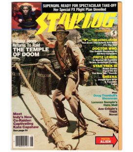 Starlog Magazine N°83 - June 1984 with Harrison Ford in Indiana Jones and the Temple of Doom