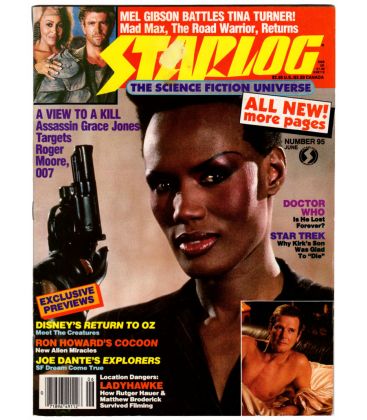 Starlog N°95 - Juin 1985 - Ancien magazine américain avec Grace Jones dans James Bond