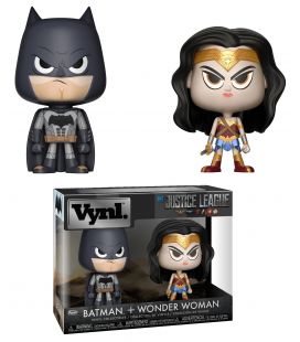 Justice League - Batman et Wonder Woman - Ensemble de 2 figurines Vynl