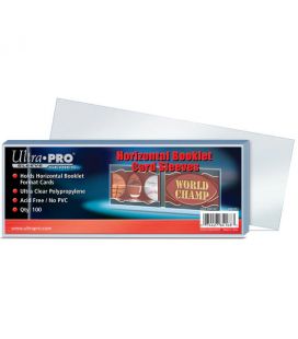 Horizontal Booklett card Soft Sleeves - Pack of 100 - Ultra PRO 81225